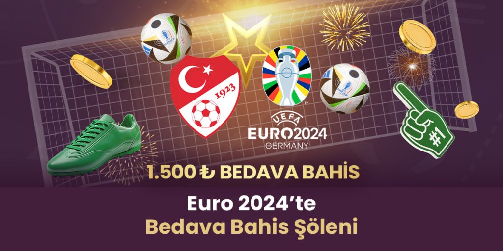 DaVegas Euro 2024 bedava bahis kampanyası 1500 TL bedava bahis promosyon görseli