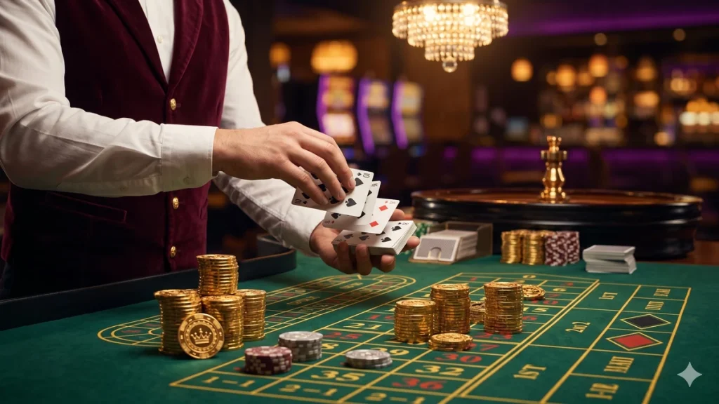 DaVegas canlı casino masası – krupiyeli blackjack ve rulet